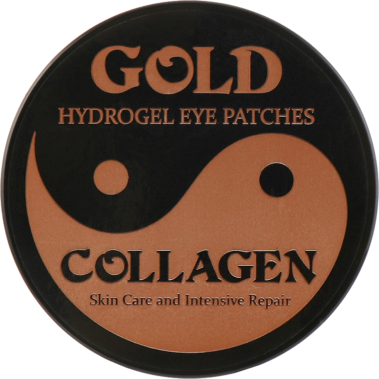 Патчи под глаза гидрогелевые с коллагеном и биозолотом, 60 шт. - Hebei Gold Hydrogel Eye Patches Collagen — фото N1