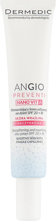 Денний крем для обличчя - Dermedic Angio Preventi Nano Vit A Day Cream Day Spf20 — фото N2