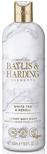 Гель для душу "Білий чай і неролі" - Baylis & Harding Elements White Tea & Neroli Luxury Body Wash — фото N1