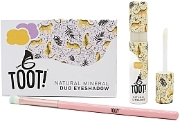 Набор - Toot! Cheetah Glow Eyeshadow & Lip Gloss Box Set (eyesh/4,6g + lip/gloss/5,5ml + brush/1pcs) — фото N2