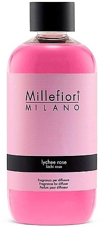Наполнение для аромадиффузора «Lychee Rose» - Millefiori Milano Natural Diffuser Refill — фото N1