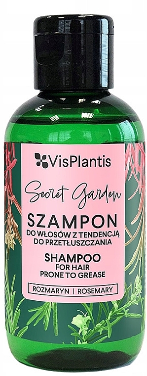 Шампунь для волосся, схильного до жирності - Vis Plantis Secret Garden Rosemary Shampoo — фото N1