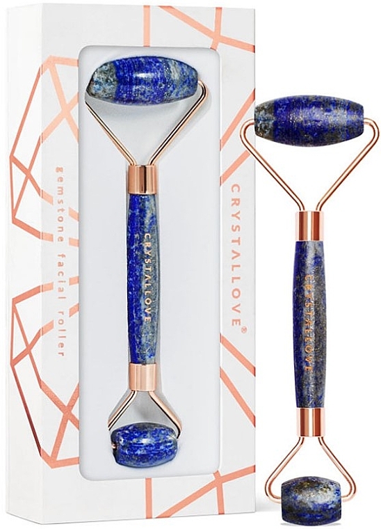 Ролер-масажер для обличчя - Crystallove Lapis Lazuli Roller — фото N1