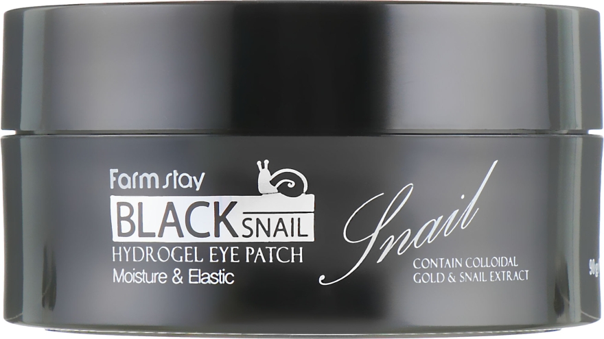 Гідрогелеві патчі для очей з муцином чорного равлика - FarmStay Black Snail Hydrogel Eye Patch — фото N4
