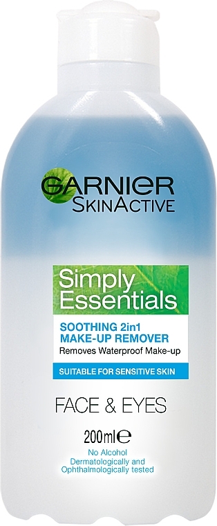 Средство для снятия макияжа 2 в 1 для чувствительной кожи Основной Уход - Garnier Skin Naturals — фото N1