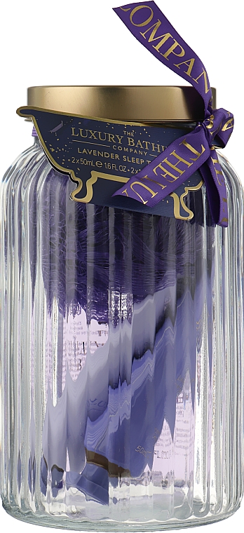 Набор, 6 продуктов - Grace Cole The Luxury Bathing Lavender Sleep Therapy Sleep Saviours Glass Box