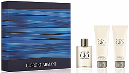 Духи, Парфюмерия, косметика Giorgio Armani Acqua Di Gio Pour Homme - Набор (edt/50ml + sh/gel/75ml + ash/balm/75ml)