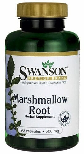 Дієтична добавка "Корінь алтея" 500 мг, 90 шт. - Swanson Marshmallow Root — фото N1