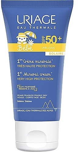 Солнцезащитный крем для младенцев - Uriage Baby 1st Mineral Cream SPF 50+