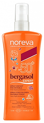 Спрей для тіла - Noreva Bergasol Expert Child Spray Invisible Finish SPF50+ — фото N1