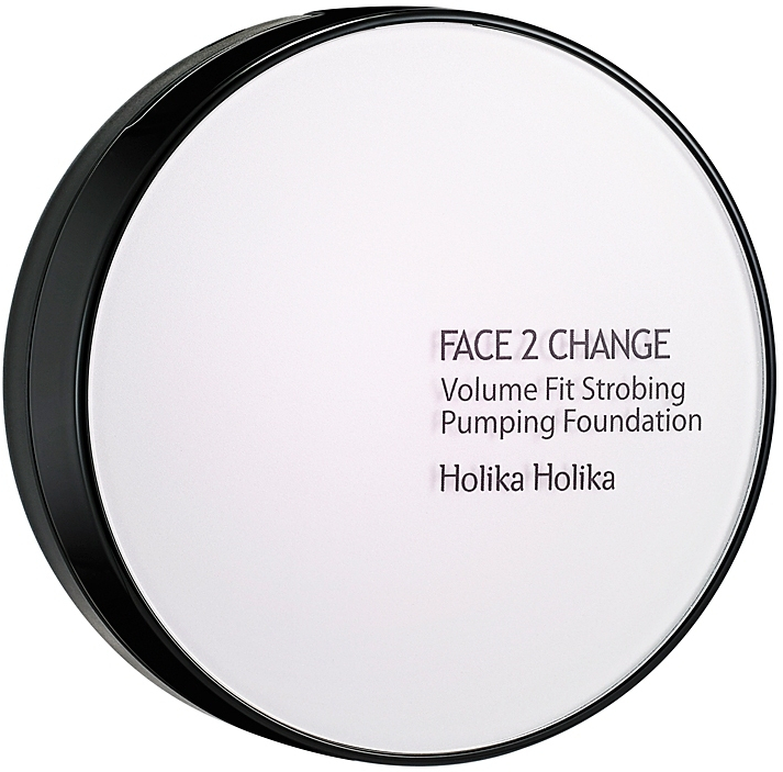 Тональний засіб із запасним блоком - Holika Holika Face 2 Change Volume Fit Strobing Pumping Foundation — фото N3