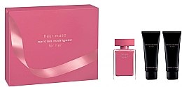 Парфумерія, косметика Narciso Rodriguez Fleur Musc - Набір (edp/50ml + sh/gel/75ml + b/lot/75ml)