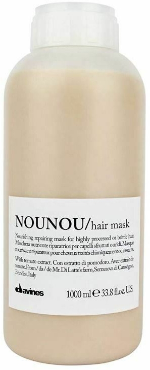 Живильна маска для ущільнення ламкого та пошкодженого волосся з екстрактом помідора - Davines Nourishing Nounou Mask With Tomato Extract — фото N1