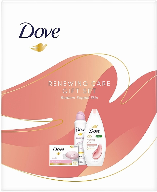 Набір - Dove Renewing Care Gift Set (sh/gel/250ml + deo/150ml + soap/90g) — фото N2