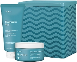 Парфумерія, косметика Набір - Pupa Hawaiian Spa Kit 1 (scrub/350g + sh/gel/300ml + bag)
