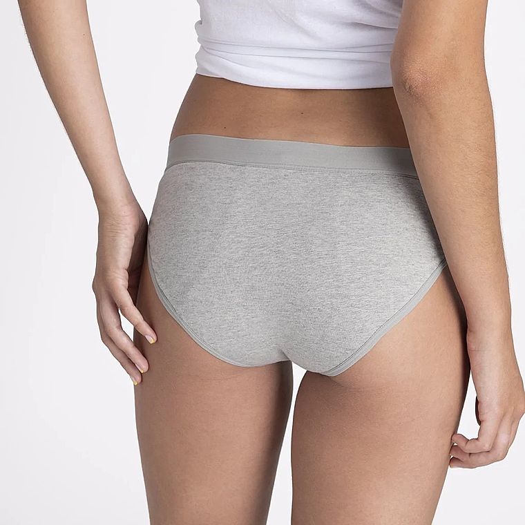 Менструальні трусики, сірі - Platanomelon Kiwitas Classic Sporty Menstrual Panties — фото N4