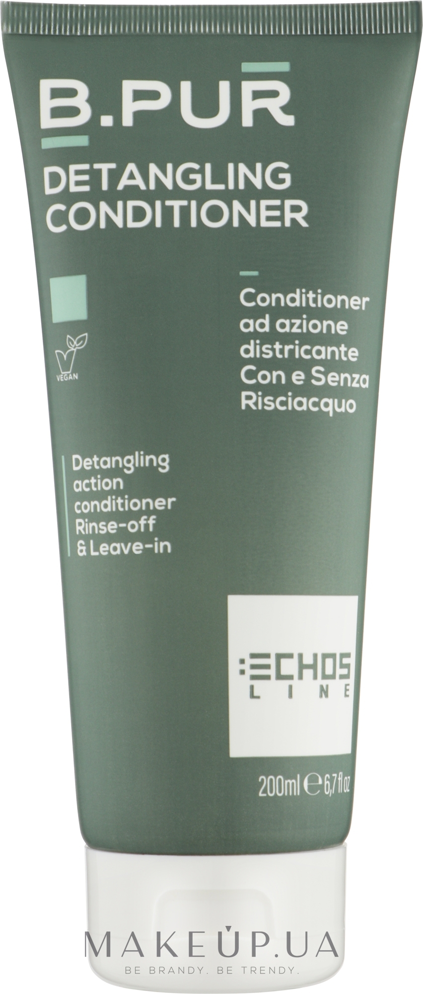 Кондиционер для волос двойного действия со смыванием или без - Echosline B.Pur Detangling Conditioner — фото 200ml