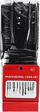 Набор профессиональных расчесок, 10 шт. - Redberry Professional Comb Set Black — фото N1