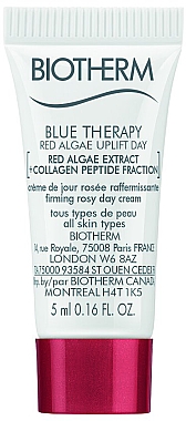 ПОДАРОК! Крем-сыворотка для лица - Biotherm Blue Therapy Red Algae Lift Cure (мини) — фото N1