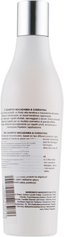 Шампунь с маслом макадамии и кератином - Magnetique Satin Line Shampoo Macadamia Resrtucture — фото N2