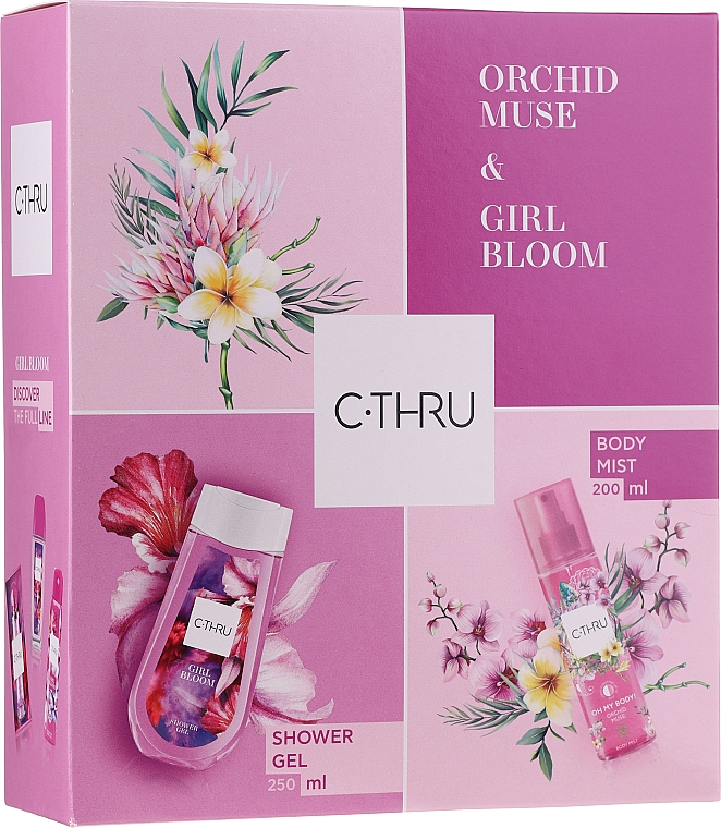 C-Thru Orchid Muse & Girl Bloom - Набор (b/mist/200ml + sh/gel/250ml) — фото N1