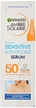 Солнцезащитная сыворотка для тела - Garnier Ambre Solaire Sensitive Advanced Serum SPF50+ — фото N2