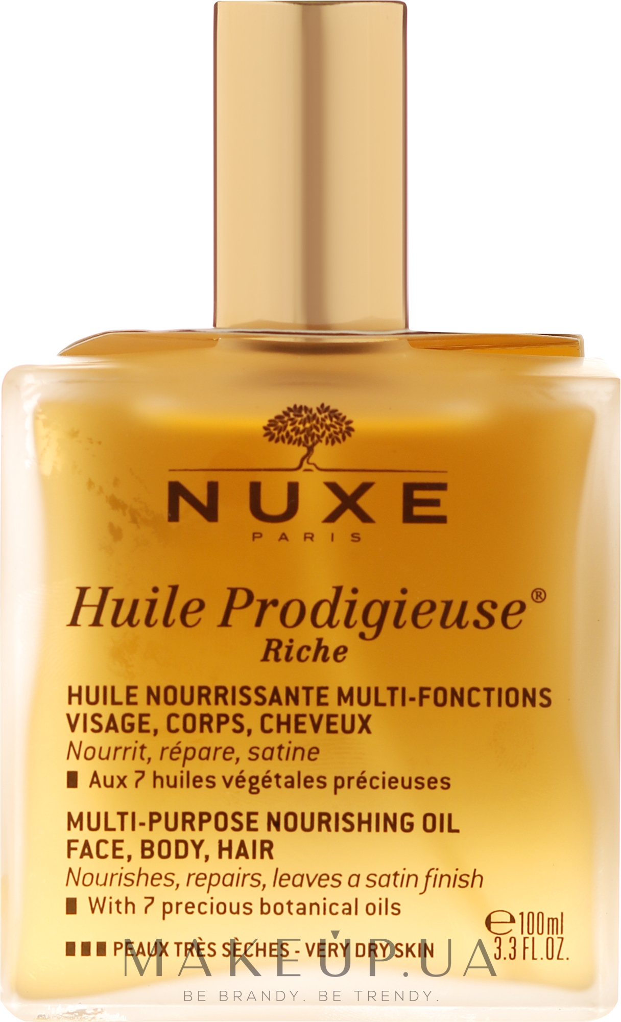 Питательное сухое масло для очень сухой кожи - Nuxe Huile Prodigieuse Riche Multi-Purpose Oil — фото 100ml