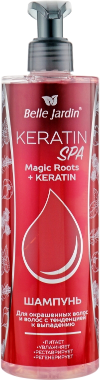 Шампунь для фарбованого волосся, проти випадіння - Belle Jardin Keratin SPA Magic Roots + Keratin