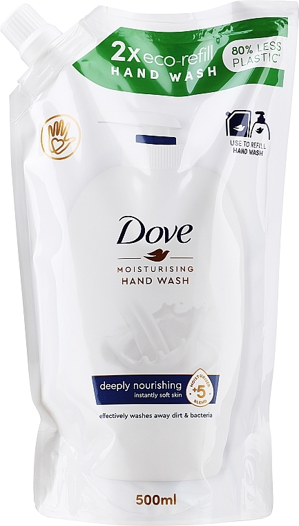 Жидкое крем-мыло "Красота и уход" - Dove (дой-пак) — фото N1