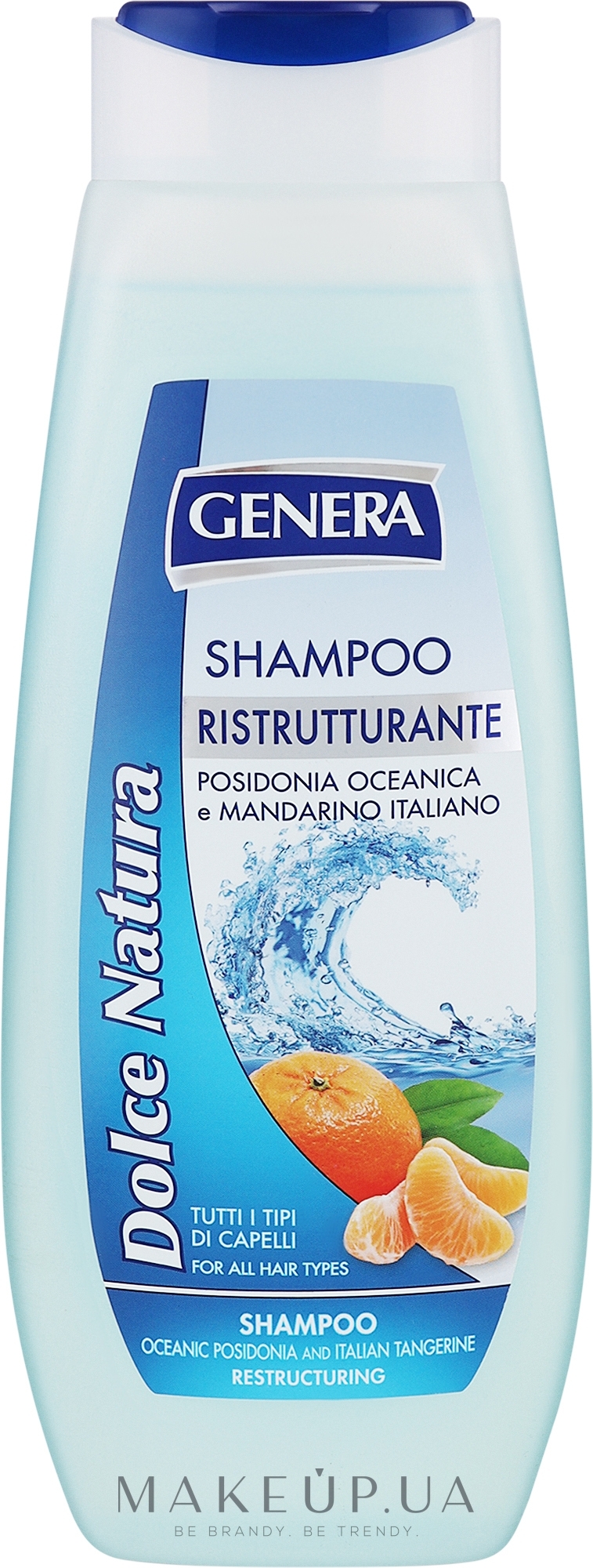 Шампунь для волосся "Водорості та італійський мандарин" - Genera Dolce Natura Shampoo — фото 500ml