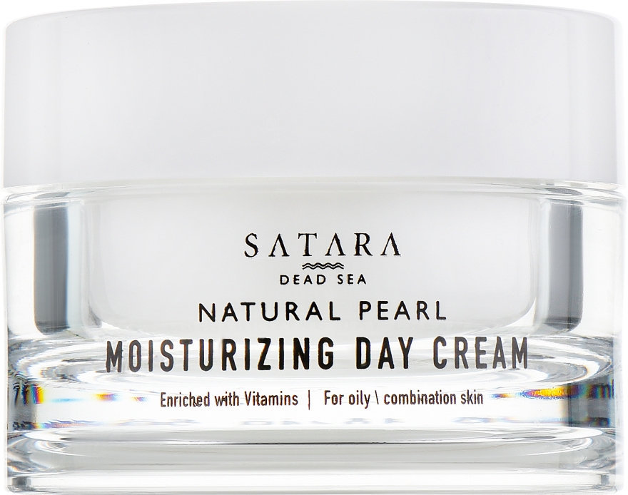 Денний зволожувальний крем для жирної та комбінованої шкіри - Satara Natural Pearl Cream — фото N2