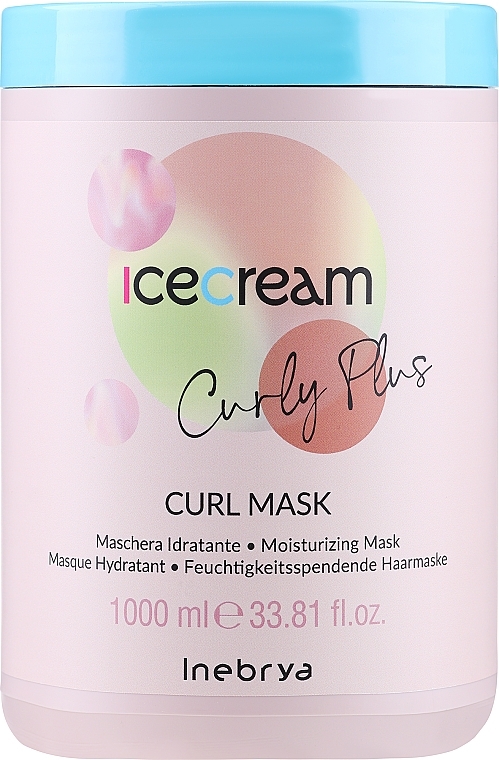 Маска для кучерявого волосся - Inebrya Ice Cream Curly Plus Curl Mask — фото N3