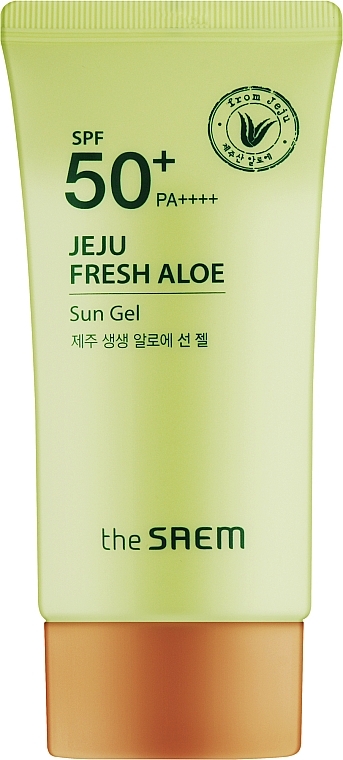 Сонцезахисний крем-гель з алое - The Saem Jeju Fresh Aloe Sun Gel SPF50+ PA++++