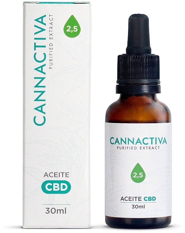 Очищенное масло CBD 2,5% полного спектра - Cannactiva Purified CBD Oil 2,5% Full Spectrum — фото N3