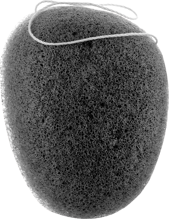 Спонж для обличчя конняку CS077B, чорний - Cosmo Konjac Sponge Craft Box Black — фото N1