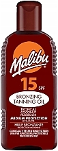 Парфумерія, косметика Олія-бронзатор для засмаги - Malibu Bronzing Tanning Oil SPF 15