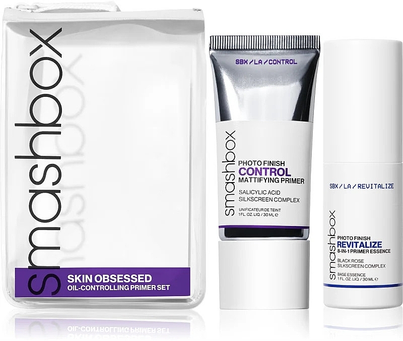Набір - Smashbox Skin Obsessed Oil-Controlling Primer Set (f/primer/2x30ml) — фото N1