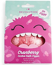 Бомбочка для ванни "Журавлинне печиво" - I Heart Revolution Cranberry Cookie Bath Fizzer — фото N1