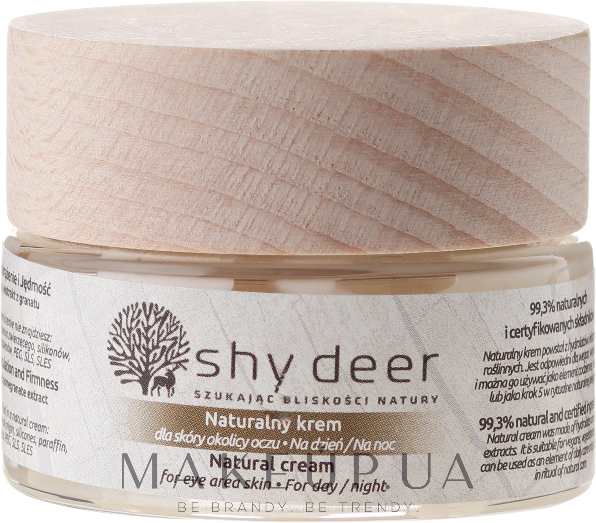 Крем для кожи вокруг глаз - Shy Deer Natural Eye Cream — фото 30ml