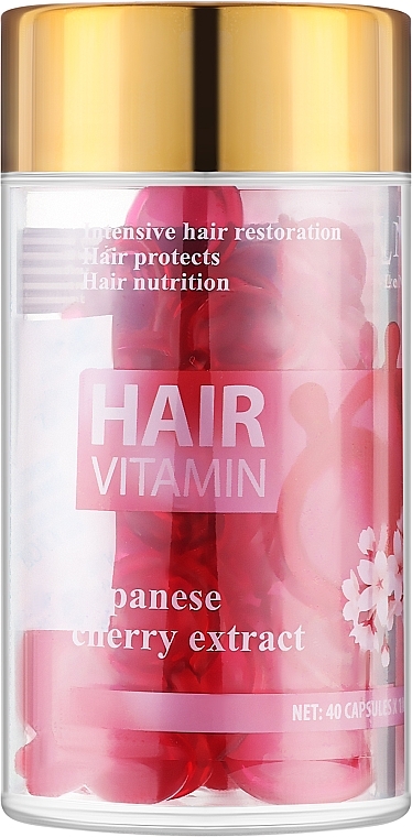 Вітаміни для волосся з екстрактом Японської вишні - LeNika — фото N1