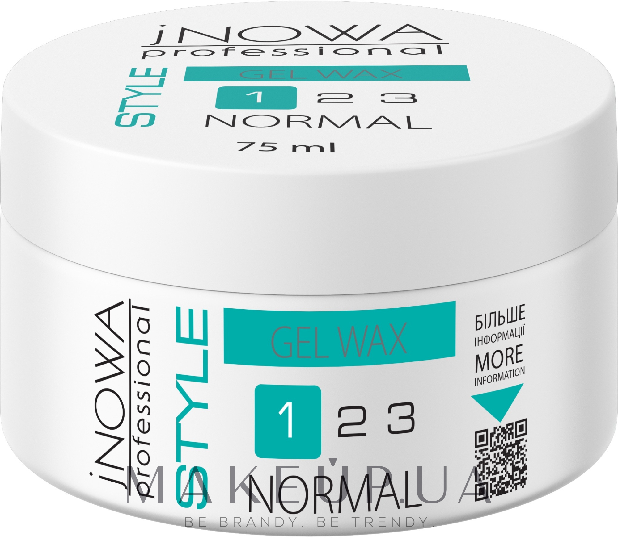 Гель-віск для нормальної фіксації волосся - jNOWA Professional Style Gel Wax — фото 75ml