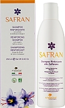 Зміцнювальнийзахисний шампунь з шафраном для росту волосся - Arganiae Safran Reinforcing Shampoo — фото N2