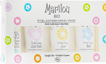 Крем для обличчя нічний - Marilou Bio Face Care Daily Routine (gel/eye/10ml + cr/f/30ml + day/cr/30ml + night/cr/30ml)