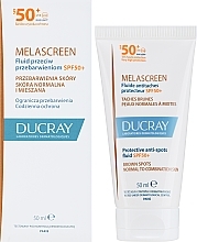 Антипигментный флюид для лица - Ducray Melascreen Protective Anti-spots Fluid SPF 50 Normal to Combination Skin  — фото N1