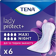 Парфумерія, косметика Урологічні прокладки TENA Lady Maxi Night, 6 шт. - TENA
