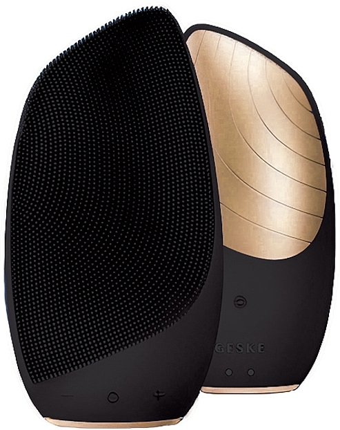 Звукова термощітка для обличчя - Geske Sonic Thermo Facial Brush 6 In 1 Black Rose Gold — фото N1