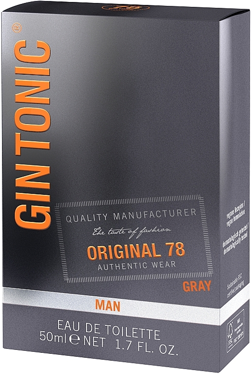 Gin Tonic Man Original 78 Gray - Туалетна вода — фото N3