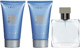 Духи, Парфюмерия, косметика Azzaro Chrome - Набор (edt 30 + sh/g 50 + a/sh bal 30)