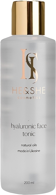 Тонік для обличчя з гіалуроновою кислотою - He&She Cosmetics Hyaluronic Acid Tonic — фото N1