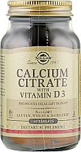 Харчова добавка "Цитрат кальцію з вітаміном Д3" - Solgar Calcium Citrate with Vitamin D3 — фото N3